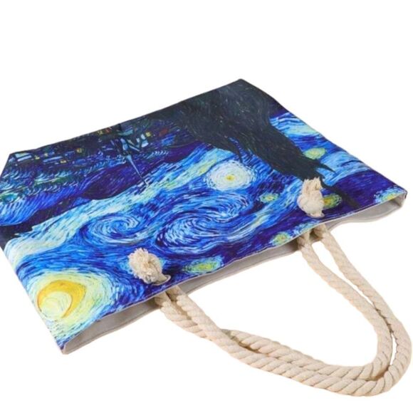 Van Gogh Starry Night Beach Tote - Picture 6 of 6